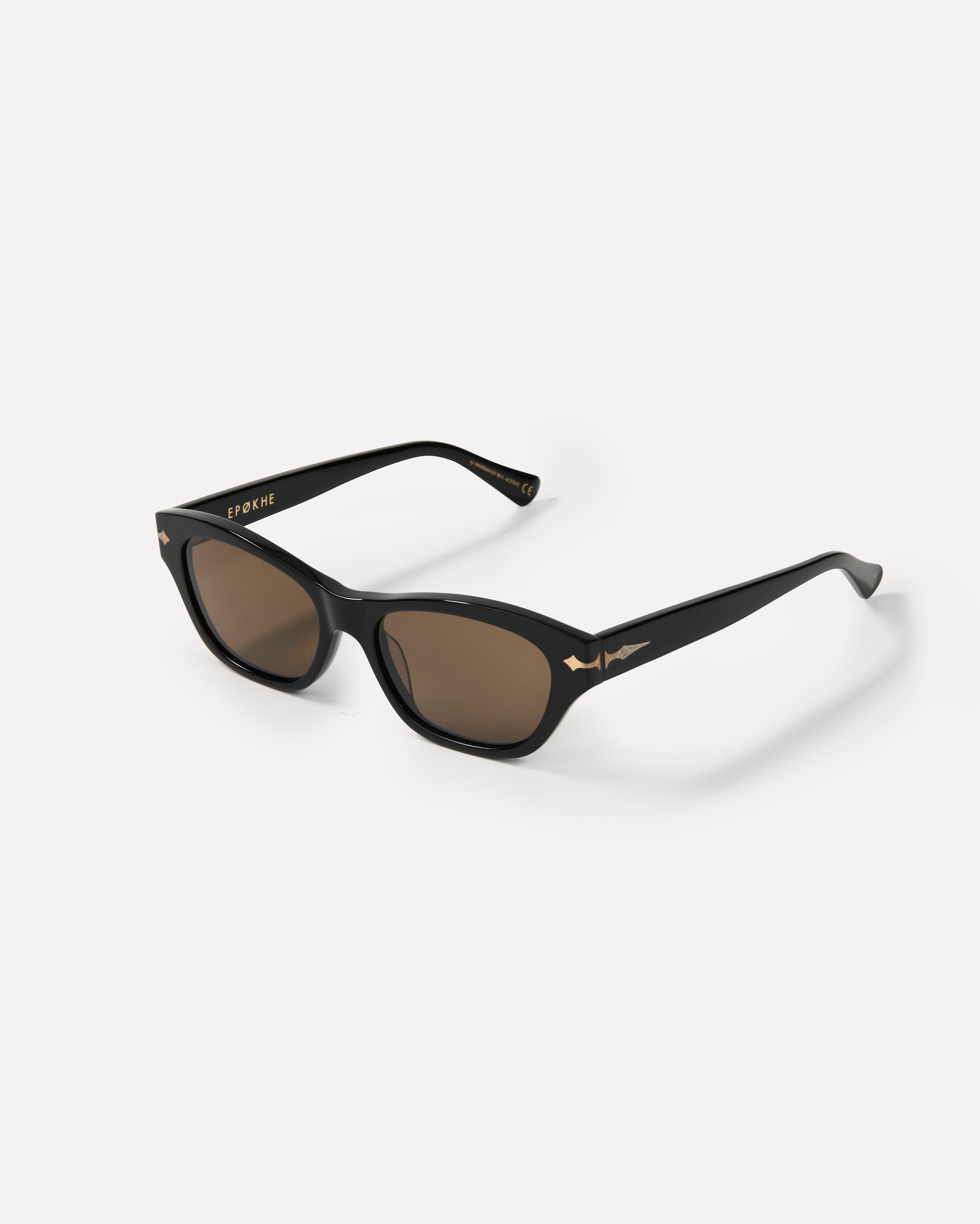 Frequency Sunglasses | Black Polished / Bronze Polarized | Epokhe Eyewear