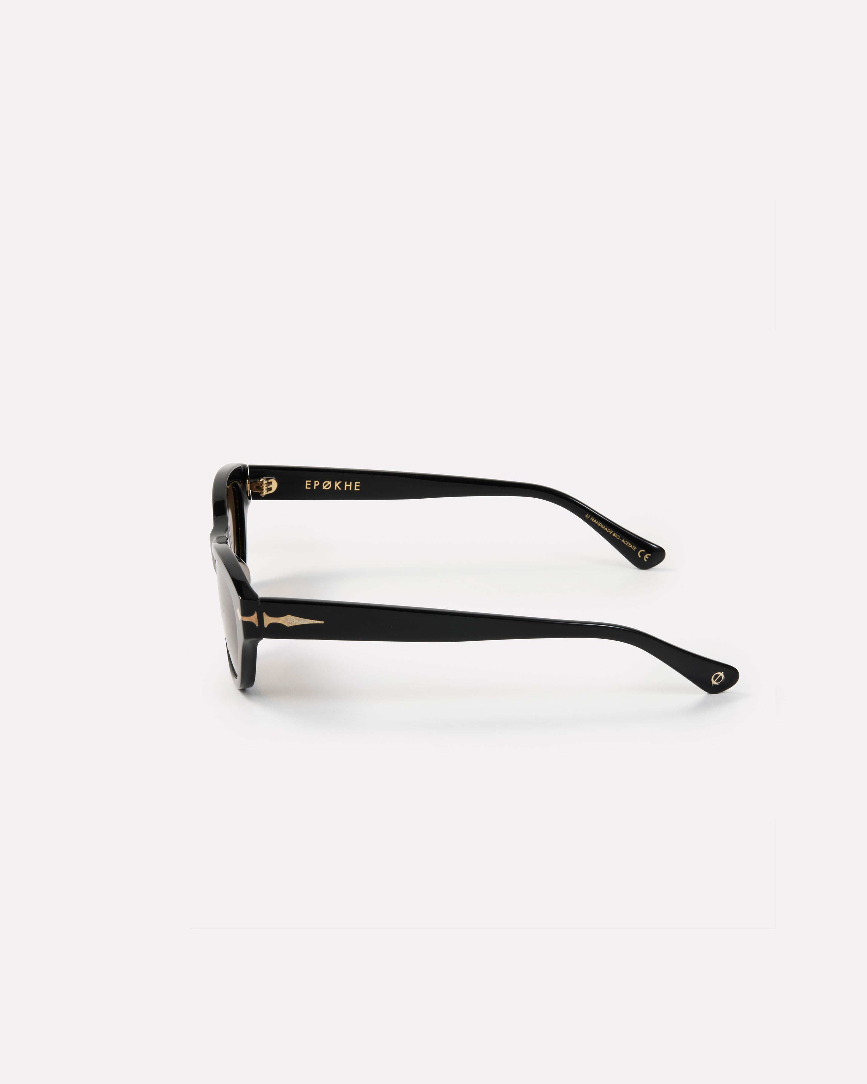 Frequency Sunglasses | Black Polished / Bronze Polarized | Epokhe Eyewear