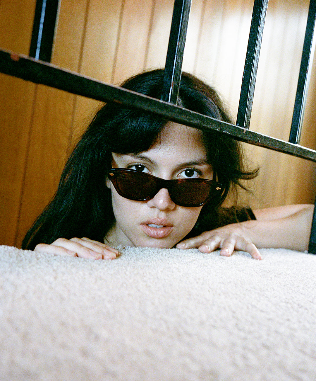 Frequency Sunglasses | Black Polished / Bronze Polarized | Epokhe Eyewear