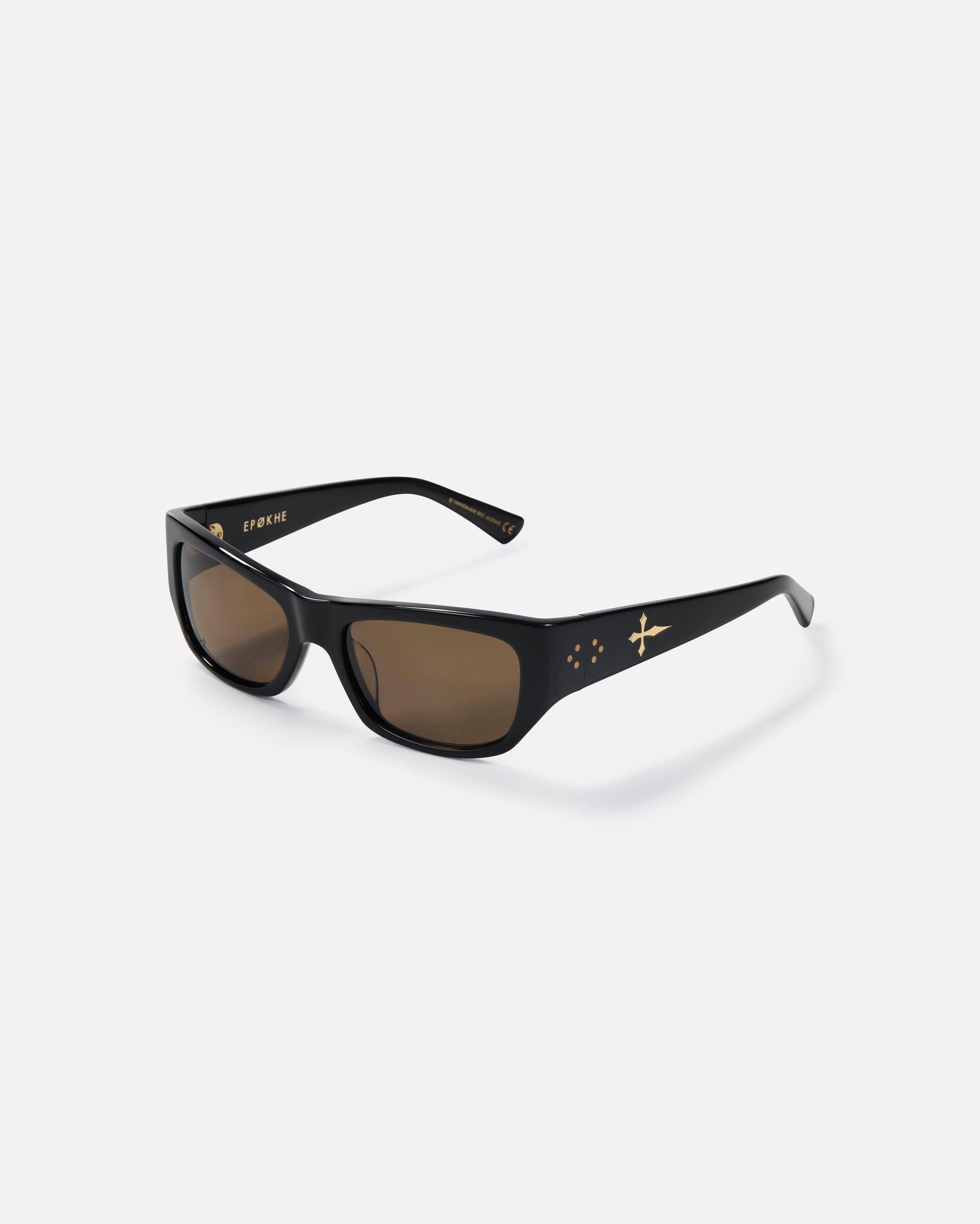 Memphis Sunglasses | Black Polished / Bronze Polarized | Epokhe Eyewear