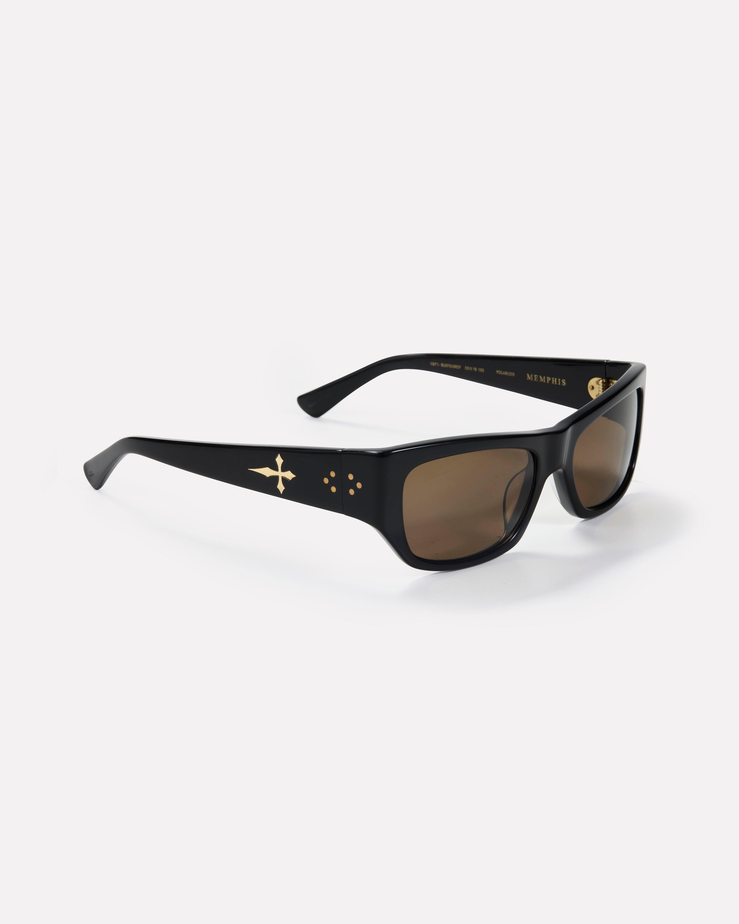 Memphis Sunglasses | Black Polished / Bronze Polarized | Epokhe Eyewear