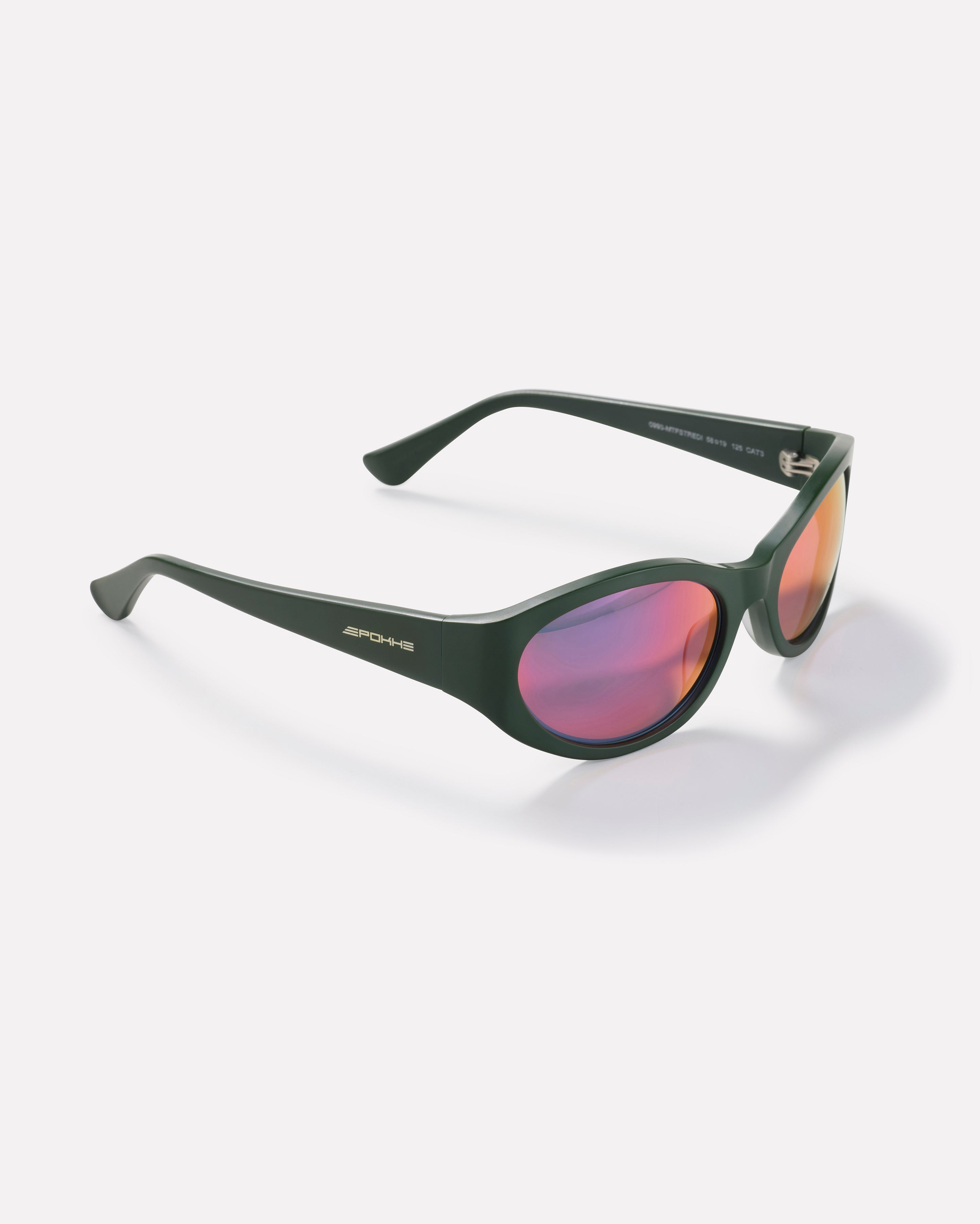 Trinity Sunglasses | Matte Forest / Red Iridium | Epokhe Eyewear