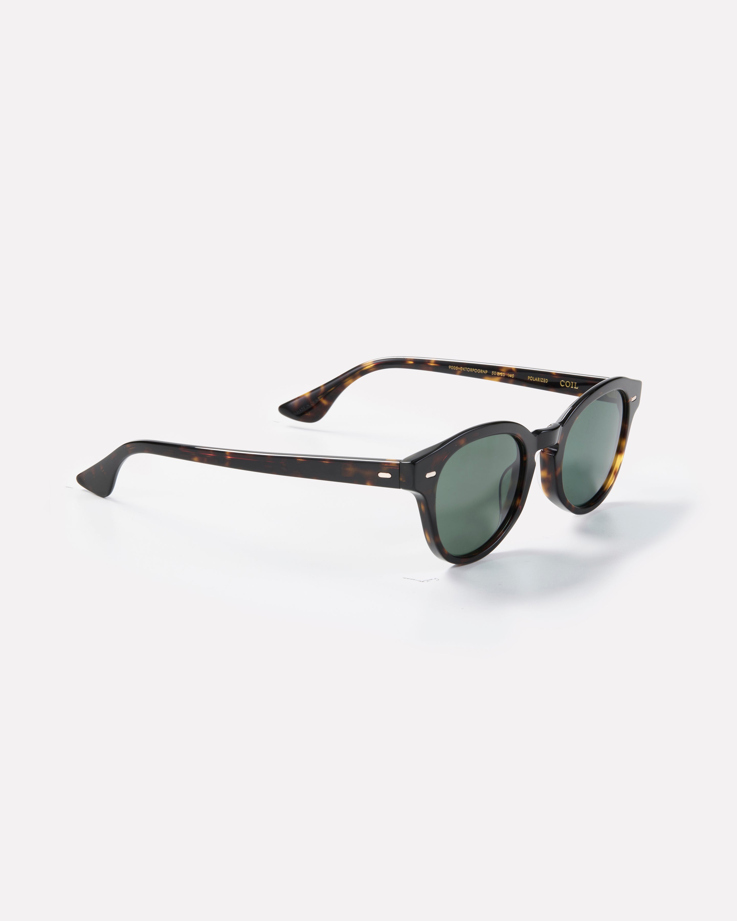 Coil - Dark Tortoise Polished / Green Polarized