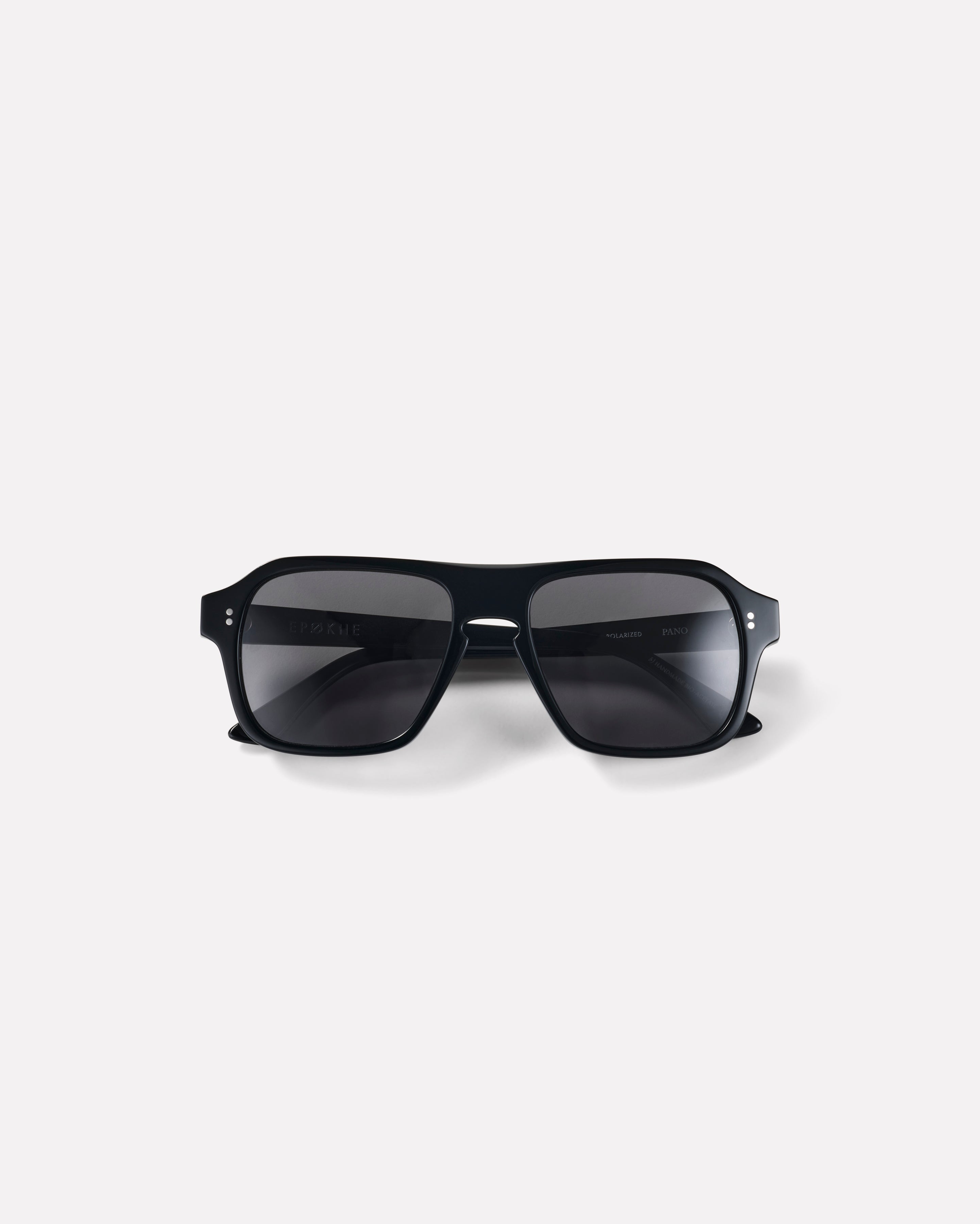Pano Sunglasses | Black Polished / Black Polarized | Epokhe Eyewear