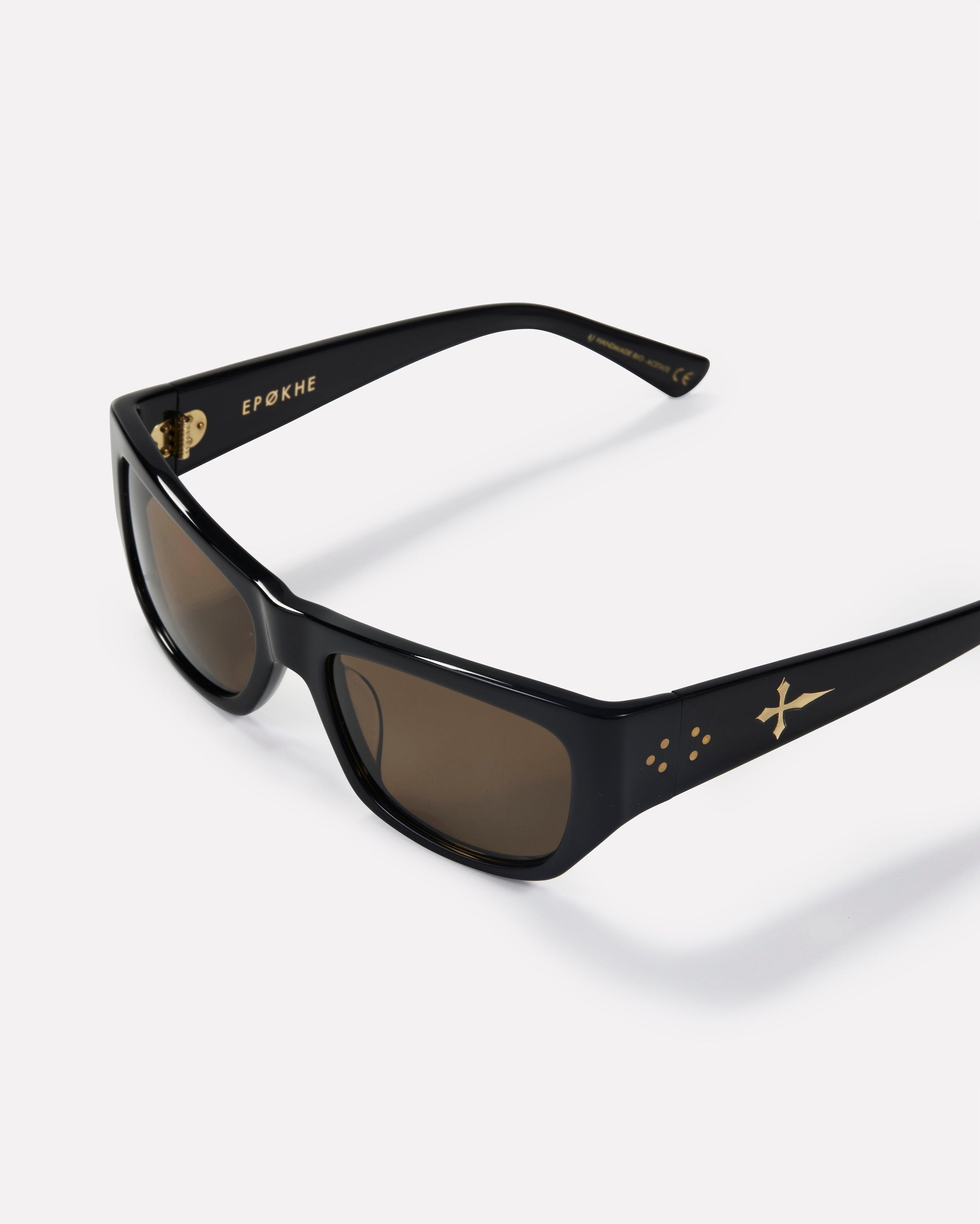 Memphis Sunglasses | Black Polished / Bronze Polarized | Epokhe Eyewear